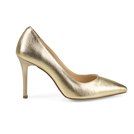 Kadın Altın Topuklu Stiletto