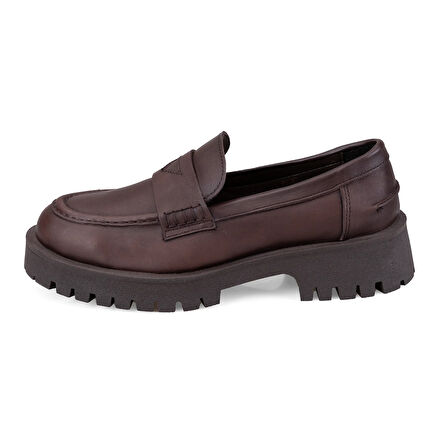 Kadın Kahve Deri Günlük Ayakkabı