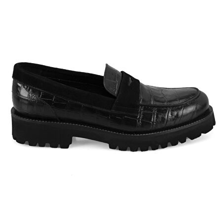 Freda Siyah Kadın Loafer