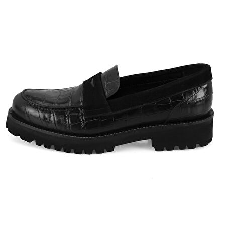 Freda Siyah Kadın Loafer