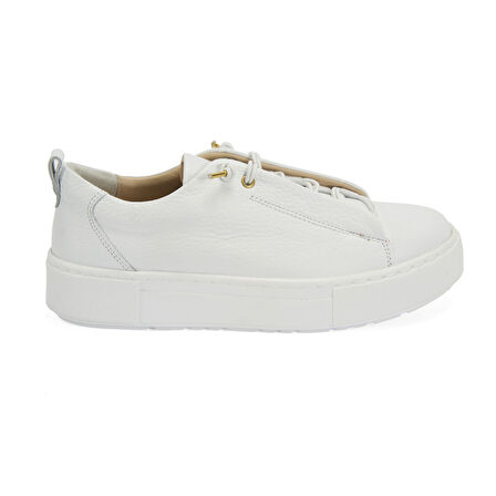 Litrana Beyaz Kadın Deri Günlük Ayakkabı