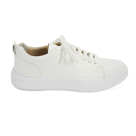 Simiran Beyaz Kadın Deri Spor Ayakkabı