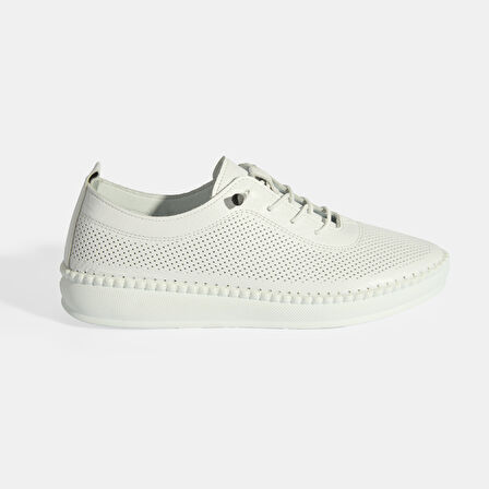 Kadın Beyaz Deri Günlük Ayakkabı