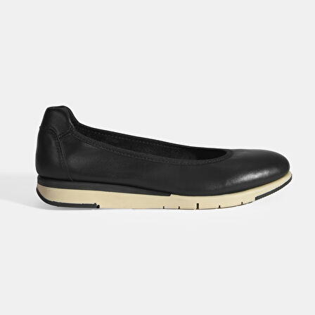 Kadın Siyah Deri DesaComfort Günlük Ayakkabı