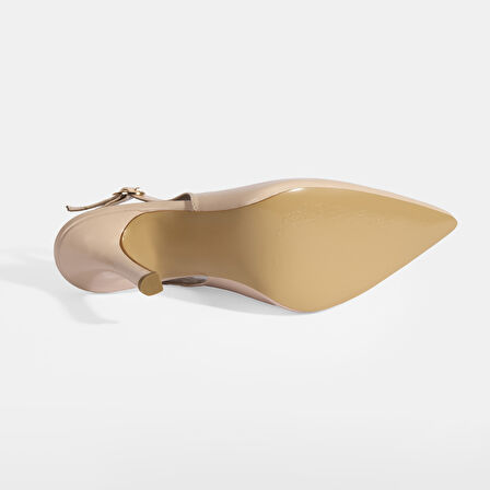 Dionra Pudra Kadın Rugan Topuklu Ayakkabı