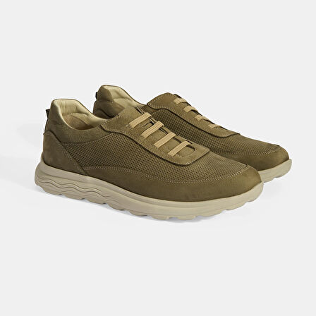 Erkek Yeşil DesaComfort Nubuk Deri Günlük Ayakkabı