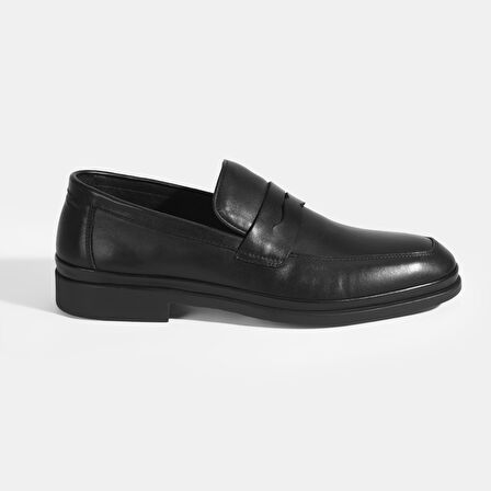 Jamella Siyah Erkek Deri Loafer
