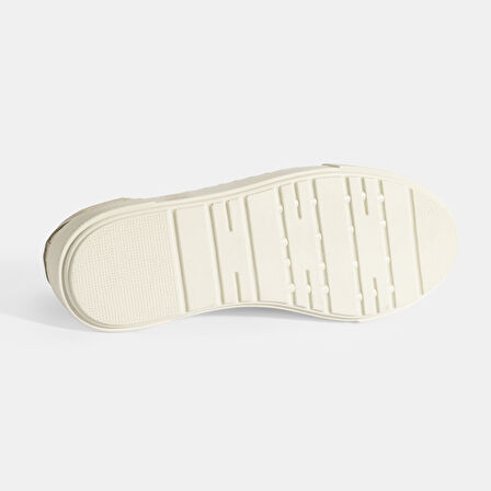 Kadın Bej Bağcıklı Deri Günlük Ayakkabı