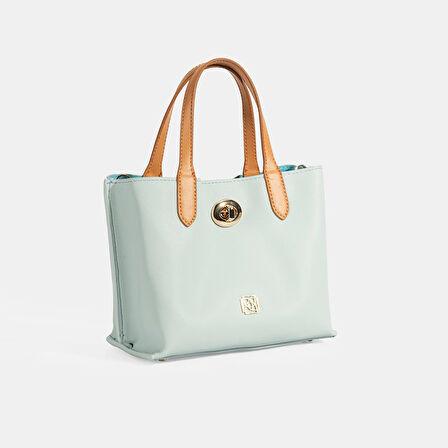 Kadın Mavi Omuz Askılı Mini El Çantası