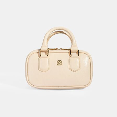 Kadın Ten Omuz Askılı Mini El Çantası