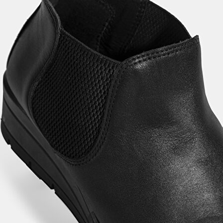 Kadın Siyah DesaComfort Bilek Boy Deri Bot