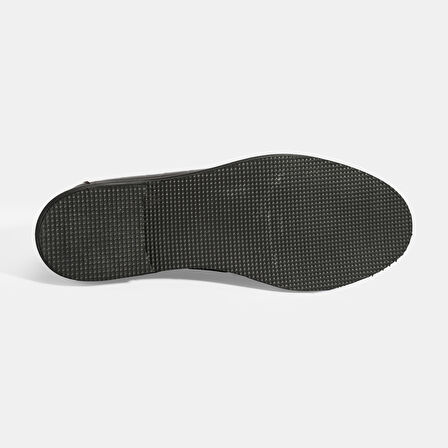 Kadın Bordo Kroko Baskılı Toka Detaylı Deri Loafer