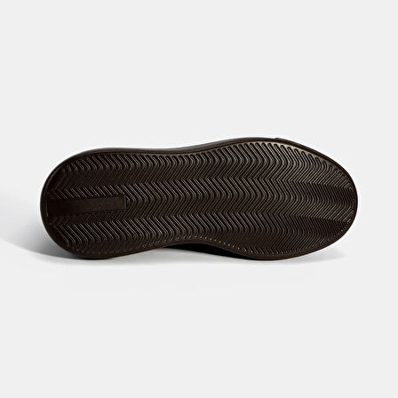 Kadın Kahve Bağcıklı Deri Spor Ayakkabı