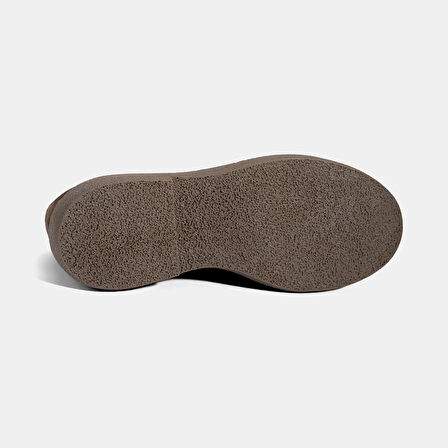 Kadın Kahve Metal Toka Detaylı Süet Loafer