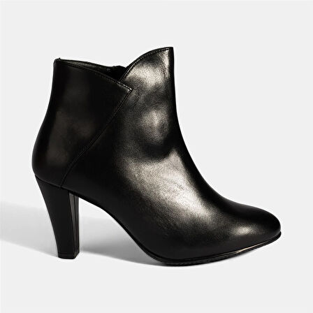 Kadın Siyah DesaComfort Deri Topuklu Chelsea Bot