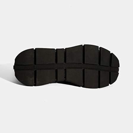 Erkek Siyah Lastik Detaylı Nubuk Deri Bot