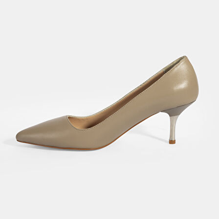 Kadın Vizon Deri Stiletto