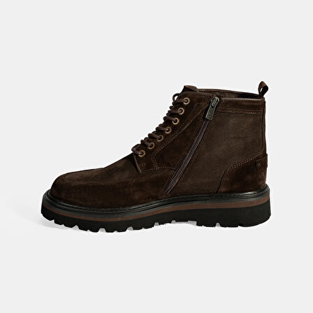 Erkek Kahve Bağcıklı Süet Bot