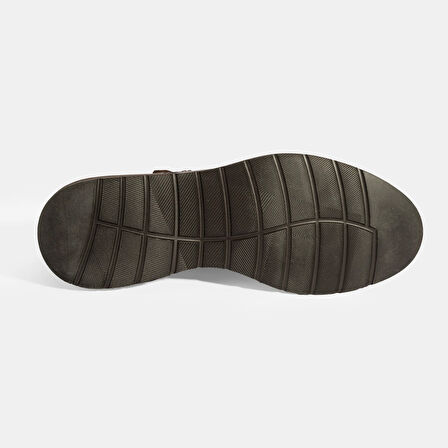 Erkek Kahve Metal Toka Detaylı Deri Klasik Ayakkabı