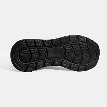 Erkek Siyah Bağcıklı Deri Spor Ayakkabı