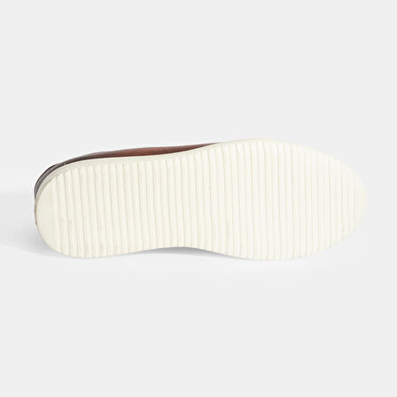 Erkek Taba Bağcıklı Günlük Deri Ayakkabı