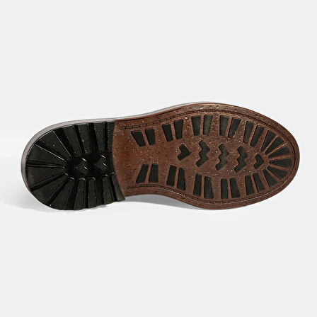 Erkek Kahve Bağcıklı Deri Günlük Ayakkabı