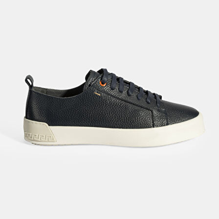 Erkek Lacivert Bağcıklı Deri Günlük Ayakkabı