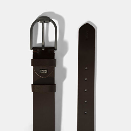 Erkek Kahve Spor Deri Kemer