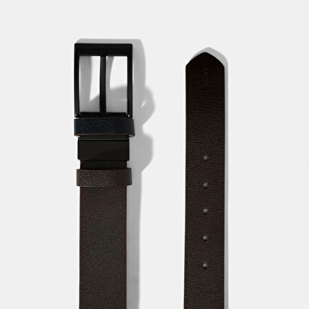 Erkek Kahve Deri Spor Kemer