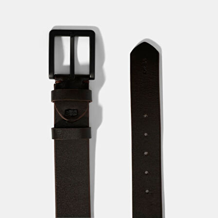 Erkek Kahve Spor Deri Kemer