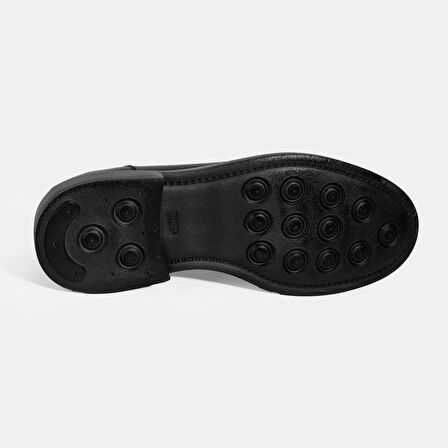 Erkek Siyah Deri Loafer