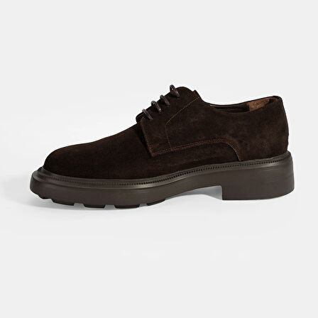 Erkek Kahve Bağcıklı Günlük Süet Ayakkabı