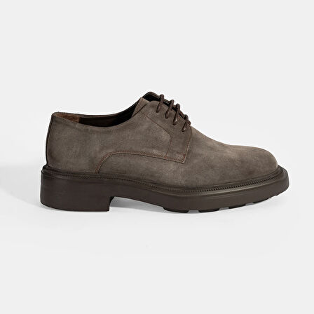 Erkek Vizon Bağcıklı Günlük Süet Ayakkabı