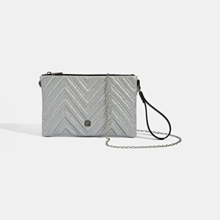 Kadın Gümüş Omuz Askılı Portföy Çanta