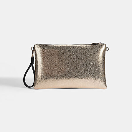 Kadın Gold Omuz Askılı Portföy Çanta