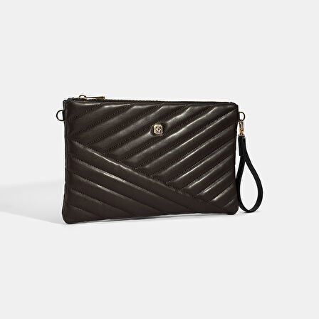 Kadın Kahve Omuz Askılı Portföy Çanta