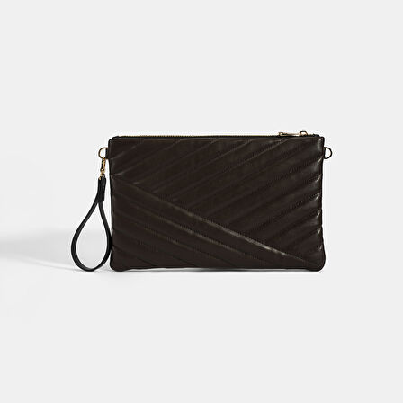 Kadın Kahve Omuz Askılı Portföy Çanta