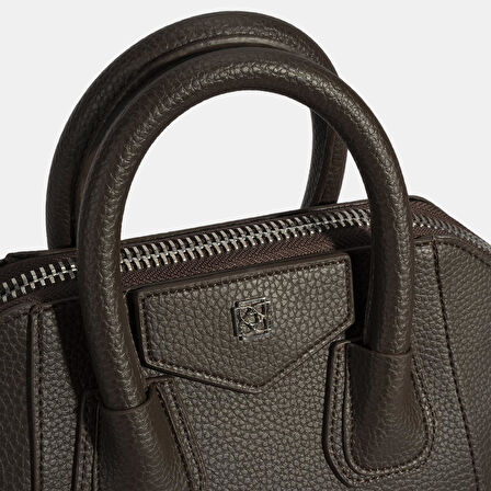 Kadın Koyu Kahve Omuz Askılı Mini El Çantası