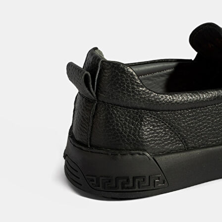 Erkek Siyah Deri Loafer