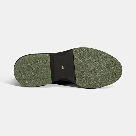 Erkek Siyah Kroko Baskılı Deri Loafer