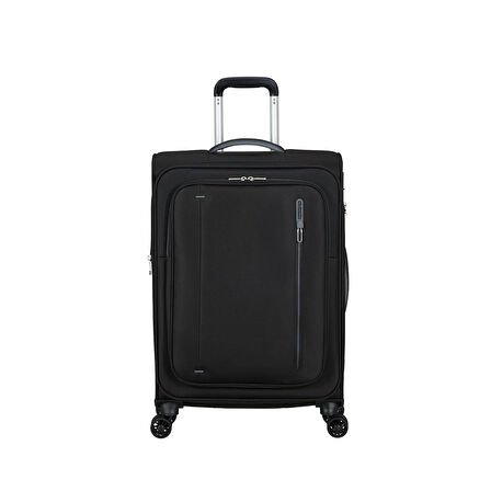 American Tourister Siyah Cloudrider 4 Tekerlekli Orta Boy Valiz 67 cm
