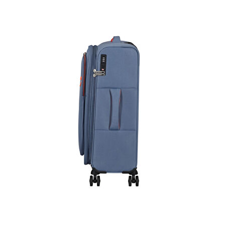 American Tourister Mavi Cloudrider 4 Tekerlekli Orta Boy Valiz 67 cm
