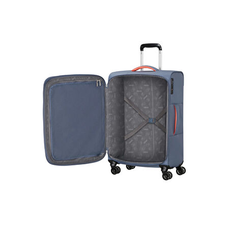American Tourister Mavi Cloudrider 4 Tekerlekli Orta Boy Valiz 67 cm