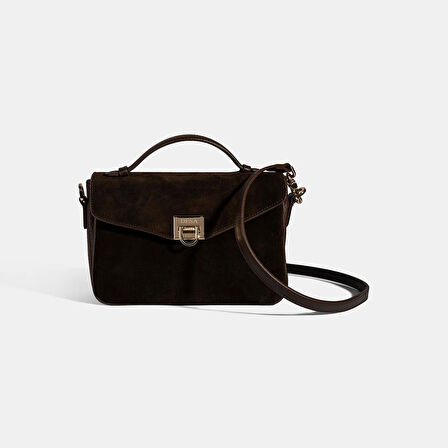 Kadın Acı Kahve Omuz Askılı El Çantası