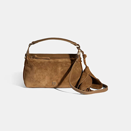 Kadın Vizon Püskül Aksesuarlı Omuz Askılı El Çantası