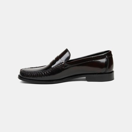 Erkek Bordo Klasik Deri Loafer