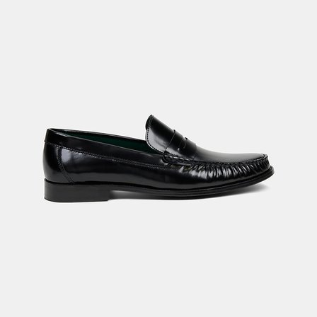 Erkek Siyah Klasik Deri Loafer
