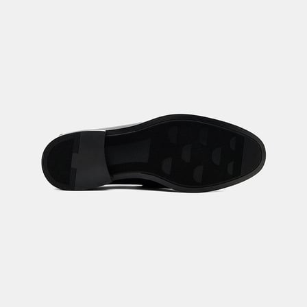 Erkek Siyah Klasik Slip-On Deri Loafer 