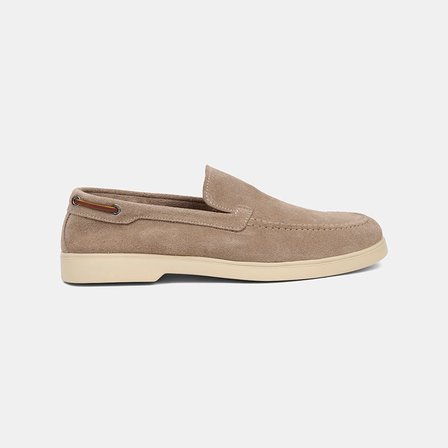 Erkek Vizon Süet Deri Loafer