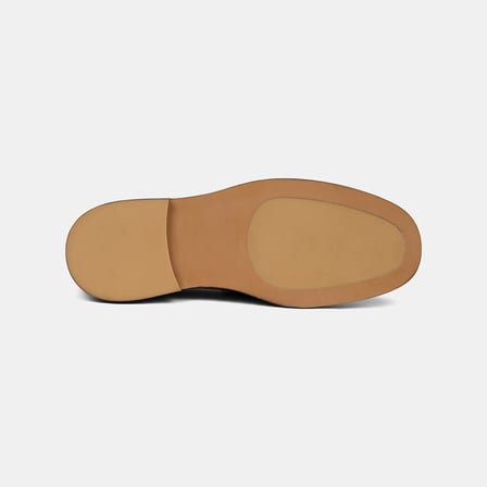 Erkek Taba Dikiş Detaylı Süet Deri Loafer